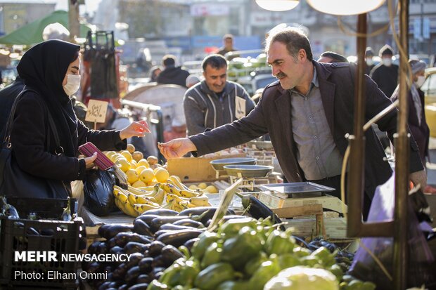 بازار سنندج در آستانه یلدای کرونایی