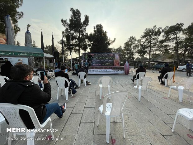 عزاداری ایام فاطمیه و سالگرد شهادت حاج قاسم سلیمانی در بهشت زهرا (س) تهران