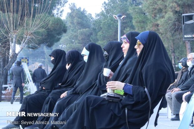 عزاداری ایام فاطمیه و سالگرد شهادت حاج قاسم سلیمانی در بهشت زهرا (س) تهران