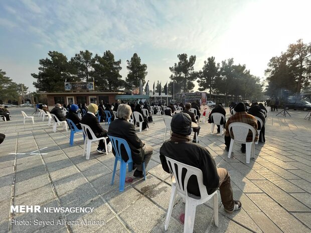 عزاداری ایام فاطمیه و سالگرد شهادت حاج قاسم سلیمانی در بهشت زهرا (س) تهران