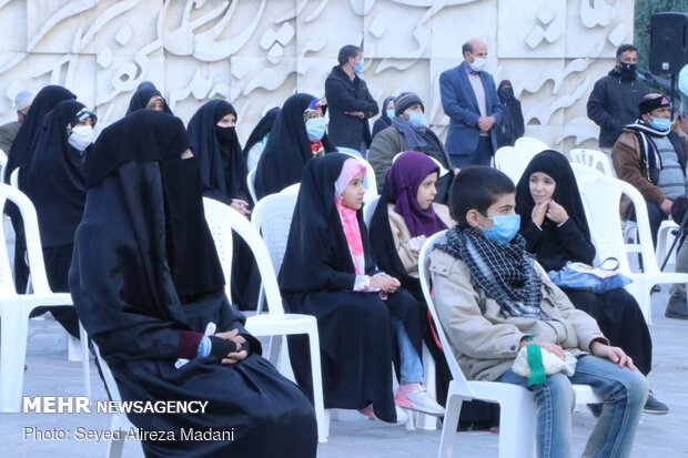 عزاداری ایام فاطمیه و سالگرد شهادت حاج قاسم سلیمانی در بهشت زهرا (س) تهران