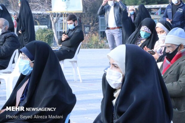 عزاداری ایام فاطمیه و سالگرد شهادت حاج قاسم سلیمانی در بهشت زهرا (س) تهران