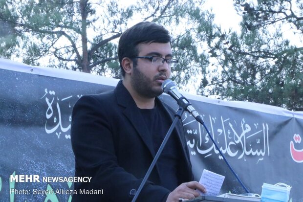 عزاداری ایام فاطمیه و سالگرد شهادت حاج قاسم سلیمانی در بهشت زهرا (س) تهران