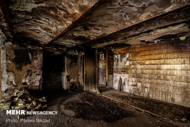 وضعیت میدان تاریخی حسن آباد پس از آتش سوزی