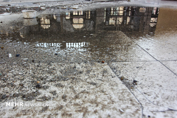 وضعیت میدان تاریخی حسن آباد پس از آتش سوزی