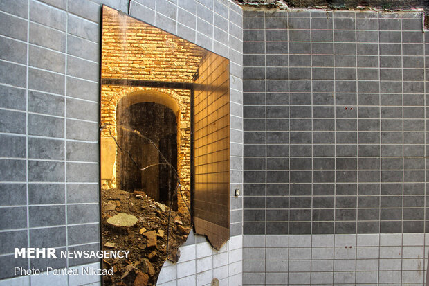 وضعیت میدان تاریخی حسن آباد پس از آتش سوزی