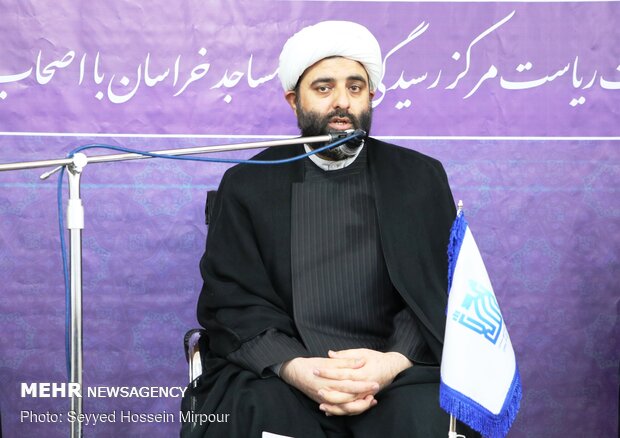 نشست خبری حجت‌الاسلام مجتبی مهدوی ارفع رئیس مرکز رسیدگی به امور مساجد خراسان رضوی
