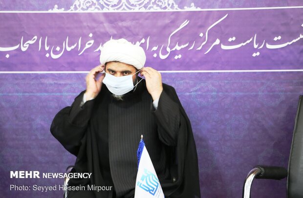 نشست خبری حجت‌الاسلام مجتبی مهدوی ارفع رئیس مرکز رسیدگی به امور مساجد خراسان رضوی