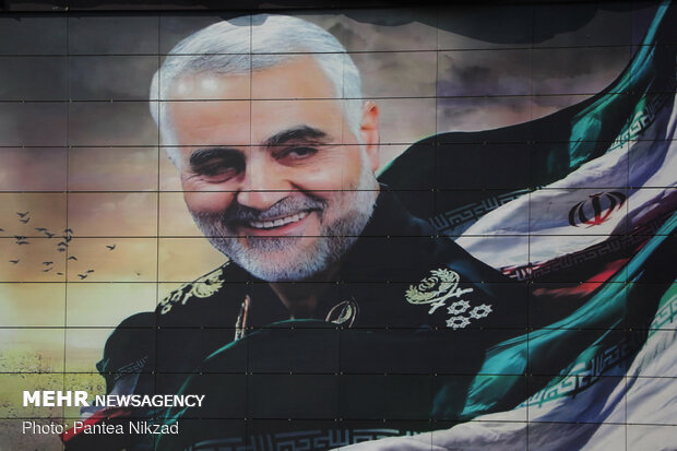 Mural of martyr Lt. Gen. Qassem Soleimani unveiled in Tehran