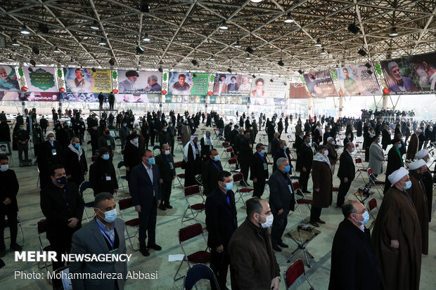 مراسم اولین سالگرد شهادت سردار سپهبد شهید حاج قاسم سلیمانی و هم‌رزمانش