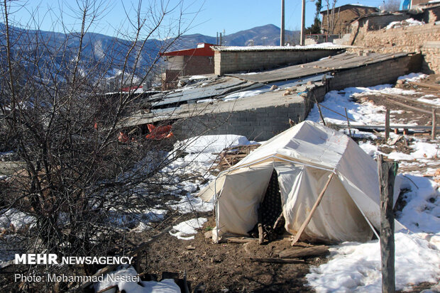 اخرین وضعیت زلزله زدگان استان گلستان در فصل زمستان
