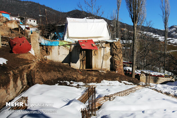 اخرین وضعیت زلزله زدگان استان گلستان در فصل زمستان