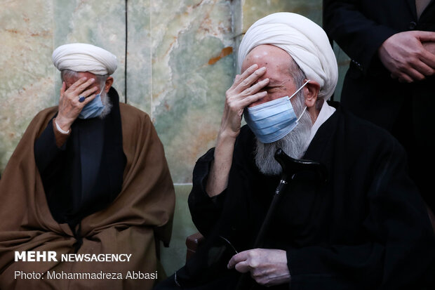 Funeral procession of Ayat. Mesbah-Yazdi held in Rey
