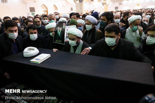 Funeral procession of Ayat. Mesbah-Yazdi held in Rey
