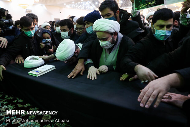 Funeral procession of Ayat. Mesbah-Yazdi held in Rey
