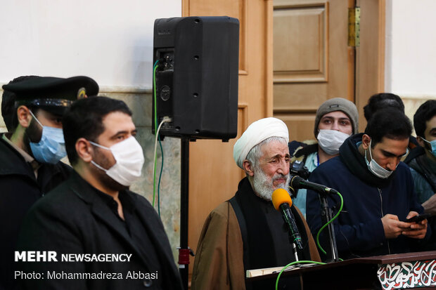 Funeral procession of Ayat. Mesbah-Yazdi held in Rey
