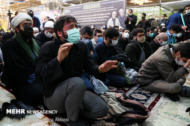 Funeral procession of Ayat. Mesbah-Yazdi held in Rey
