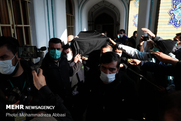 Funeral procession of Ayat. Mesbah-Yazdi held in Rey
