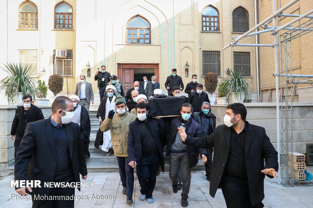 Funeral procession of Ayat. Mesbah-Yazdi held in Rey
