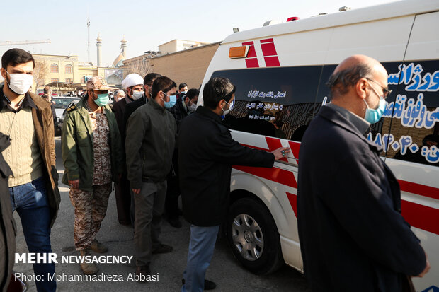 Funeral procession of Ayat. Mesbah-Yazdi held in Rey
