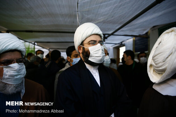 Funeral procession of Ayat. Mesbah-Yazdi held in Rey
