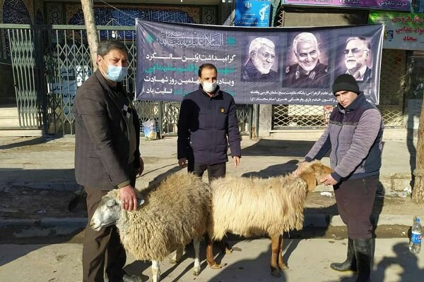 نذرواره قربانی بیش از ۷۰‌ رأس گوسفند در خراسان شمالی برگزار شد
