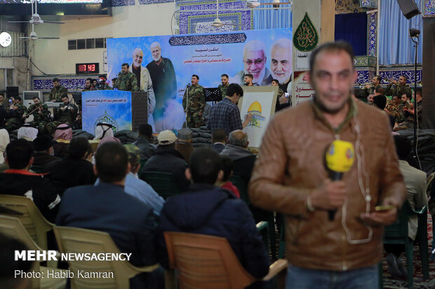 Commemorating Gen. Soleimani, Abu Mahdi al-Muhandis in Syria