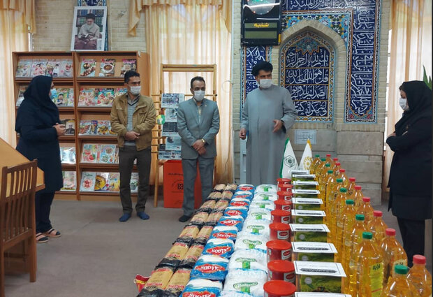 ۲ هزار بسته معیشتی توسط یک کتابخانه مشارکتی شیراز اهدا شد