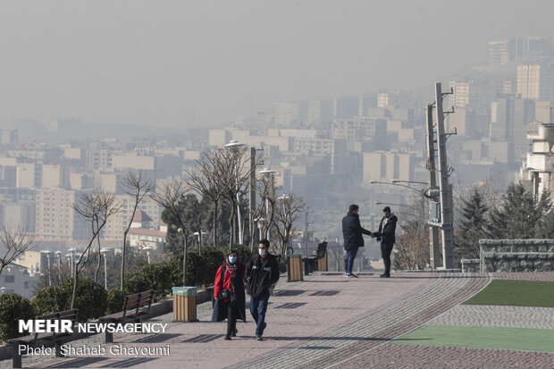 میزان آلودگی هوا در شهرهای استان تهران