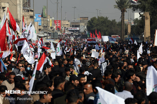 Baghdad rally on 1st anniversary of General's assassination
