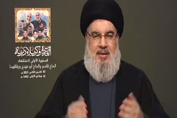 Nasrallah praises Iran’s unconditional support to resistance