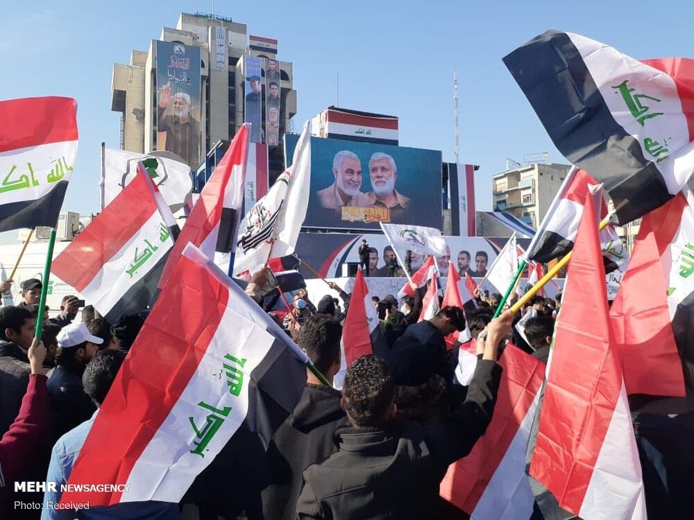 بغداد کے التحریر اسکوائر پر کئي ملین افراد کا اجتماع