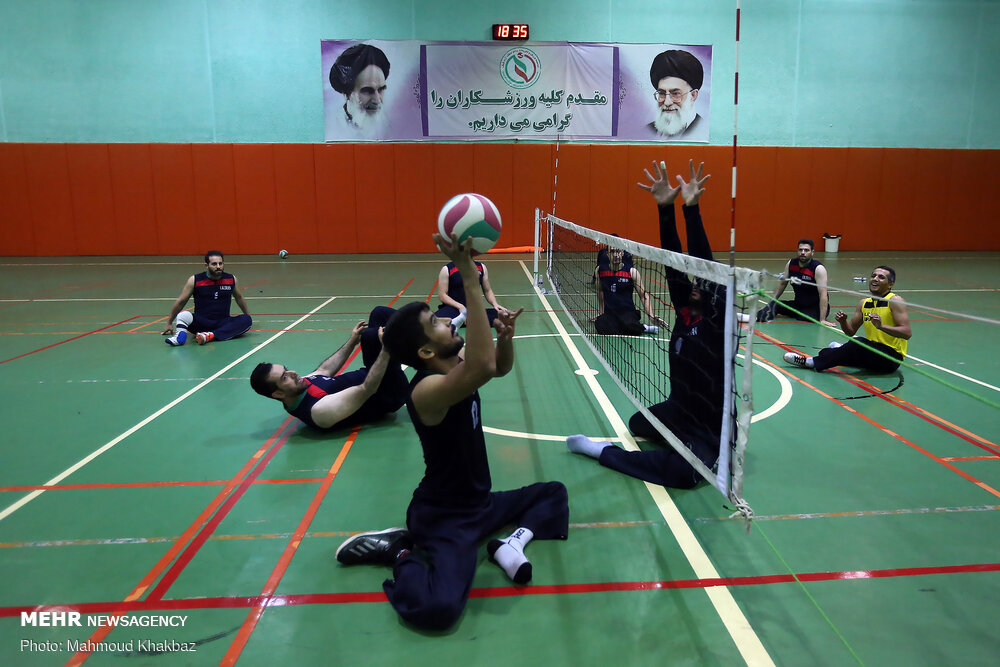 Men’s sitting volleyball team holding camp on Kish