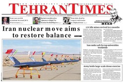 Front pages of Iran’s English-language dailies on Jan. 06