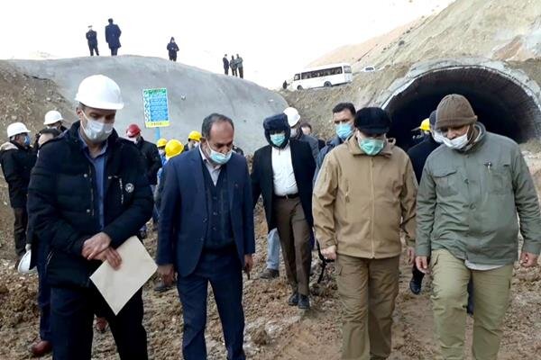 رئیس مجلس شورای اسلامی از تونل محور اردل - دوپلان بازدید کرد