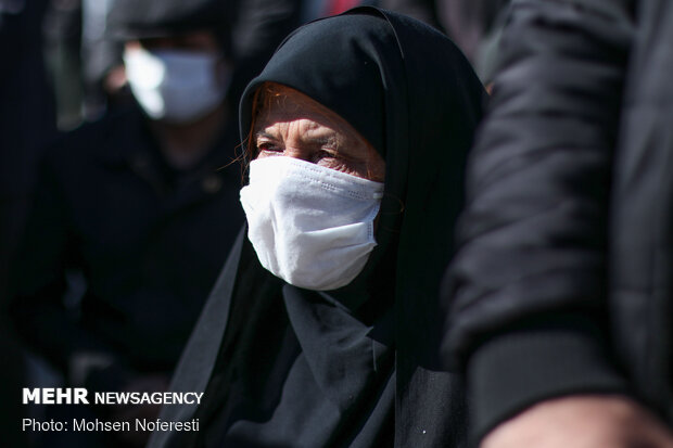 تشییع شهید مدافع وطن سعید بنی اسدی در بیرجند