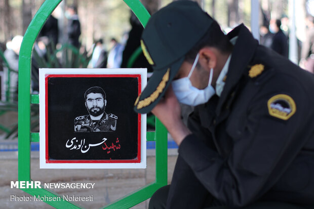 تشییع شهید مدافع وطن سعید بنی اسدی در بیرجند