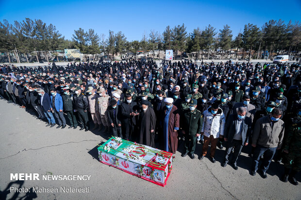 تشییع شهید مدافع وطن سعید بنی اسدی در بیرجند