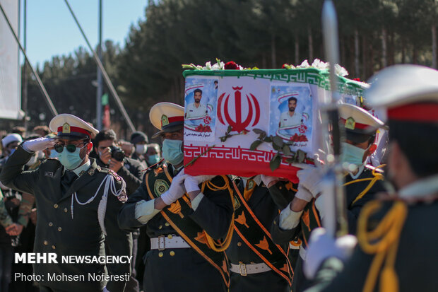 تشییع شهید مدافع وطن سعید بنی اسدی در بیرجند