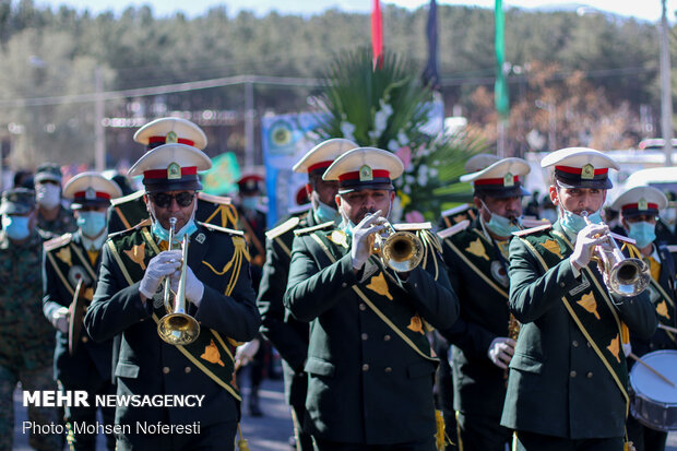 تشییع شهید مدافع وطن سعید بنی اسدی در بیرجند