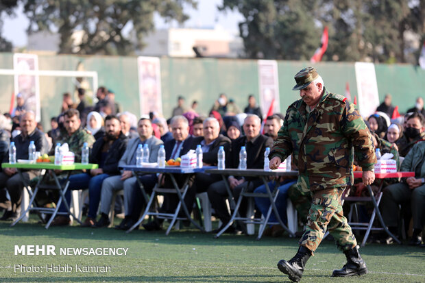 مراسم بزرگداشت سرداران شهید حاج قاسم و ابو مهدی در شهر حما