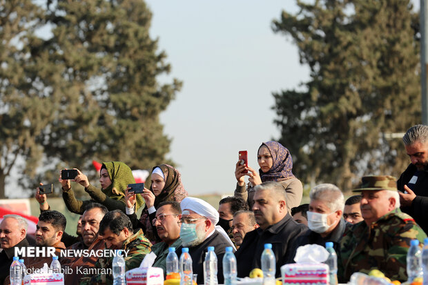 مراسم بزرگداشت سرداران شهید حاج قاسم و ابو مهدی در شهر حما