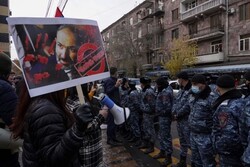 Moskova'daki Karabağ görüşmesi öncesi Erivan'da eylem