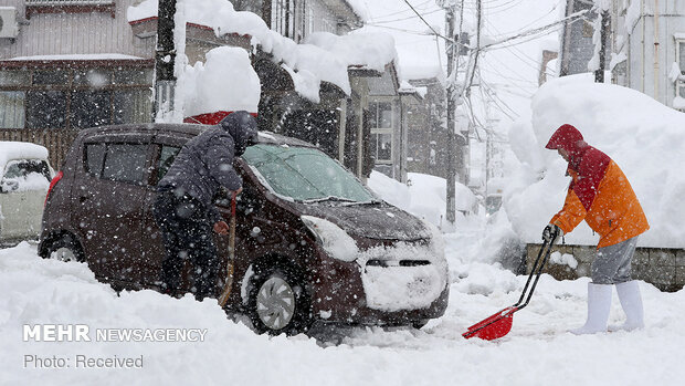  بارش سنگین برف در ژاپن با ۱۰ کشته و ۳۰۰ مصدوم