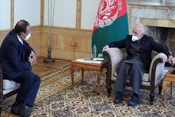 رئیس‌جمهور افغانستان با مشاور امنیت ملی هند دیدار کرد
