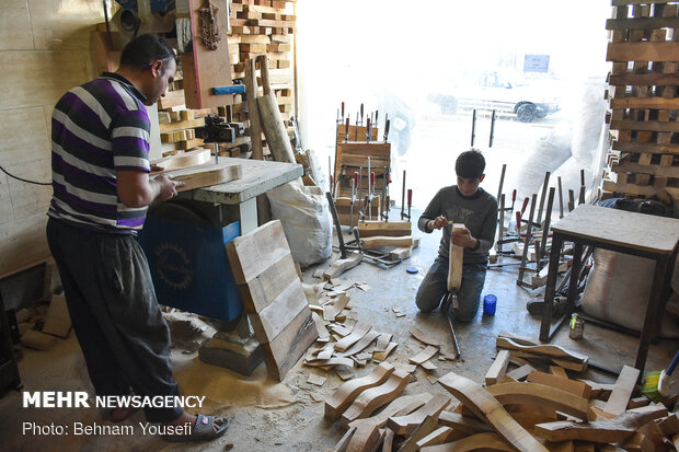 Samqavor village Iran's capital of wood carving