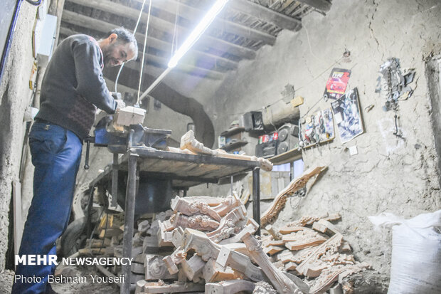 Samqavor village Iran's capital of wood carving
