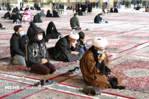 حال و هوای حرم مطهر رضوی در شب شهادت حضرت Hazrat Fatemeh (PBUH) mourning ceremony observed in Mashhad(س)