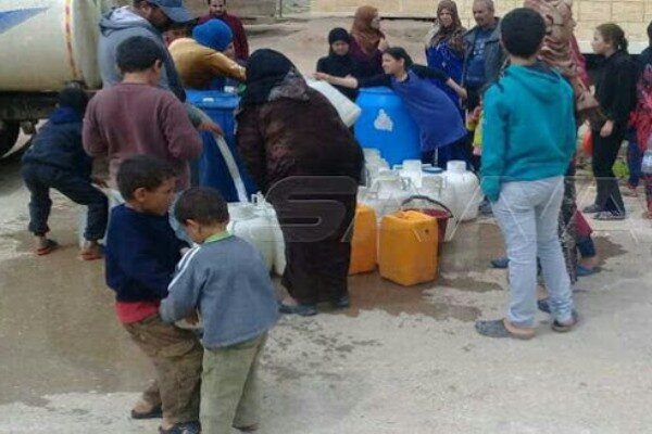 نظامیان ترکیه آب آشامیدنی شهر «الحسکه» را قطع کردند