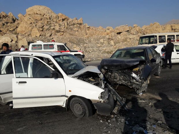 تصادف ۳ خودرو در گرگان یک فوتی و ۴ مصدوم بر جا گذاشت